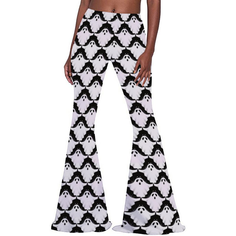 Ghosts & Bats Stretch Bell Bottom Flare Pants