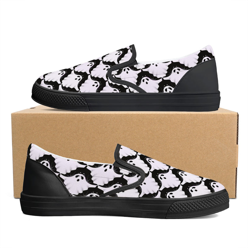 Ghost and Bats Mens Slip On Shoes
