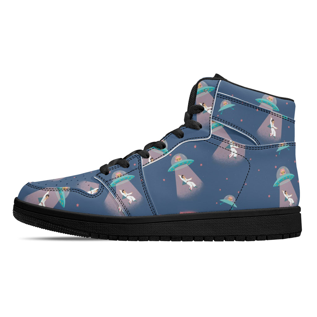 Abduction of EP Womans High Top Leather Sneakers