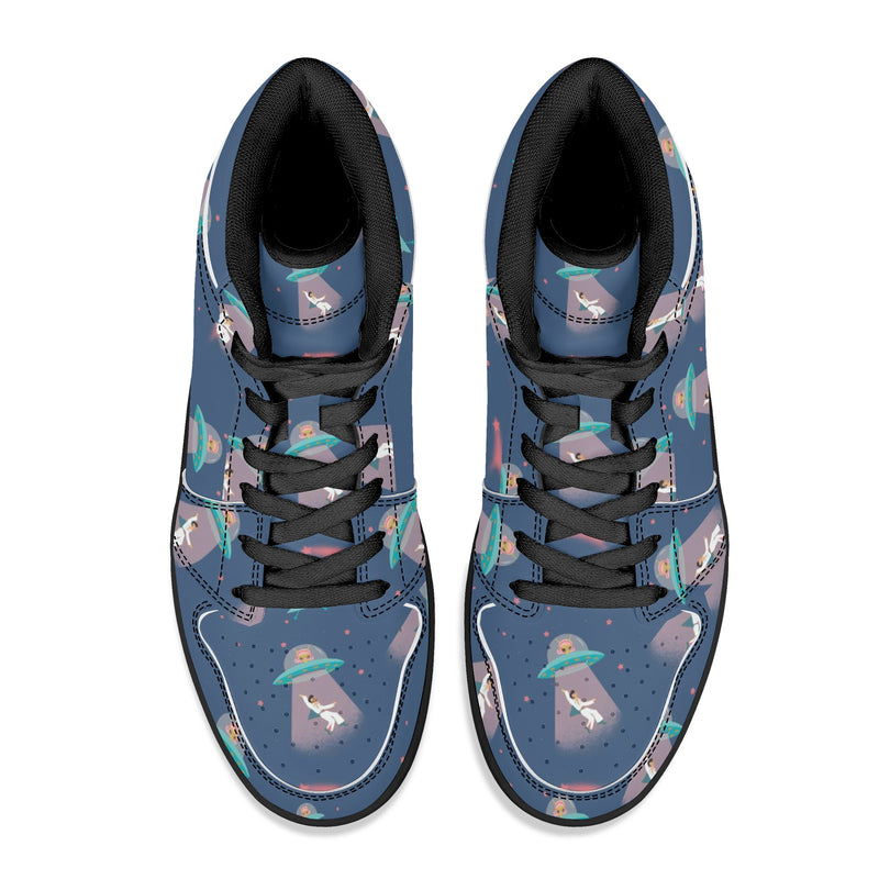 Abduction of EP Womans High Top Leather Sneakers
