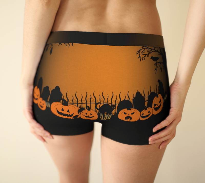 Trick or Treat in the Graveyard Boy Shorts