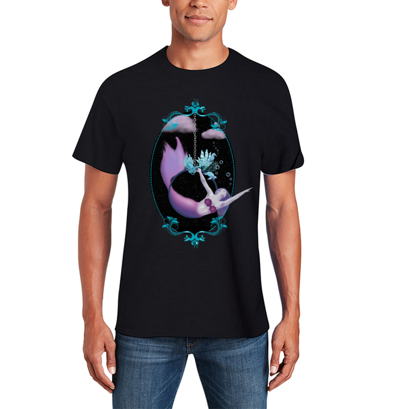 Flying Mermaid Unisex Cotton T-shirts
