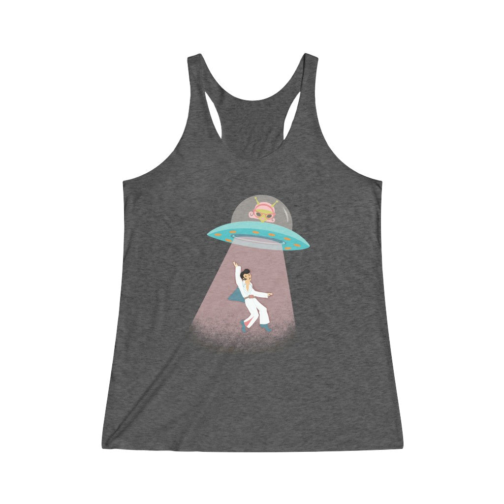 The Abduction of EP Women's Tri-Blend Racerback Tank