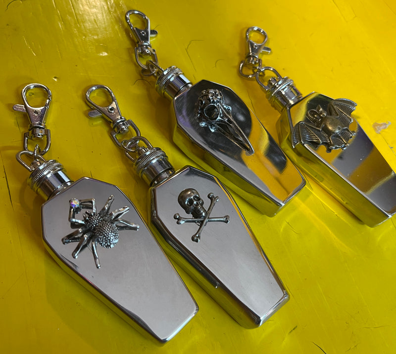 Coffin Keychain Flasks