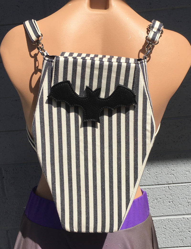 Sweet Midnight Exclusive Striped Coffin Bag