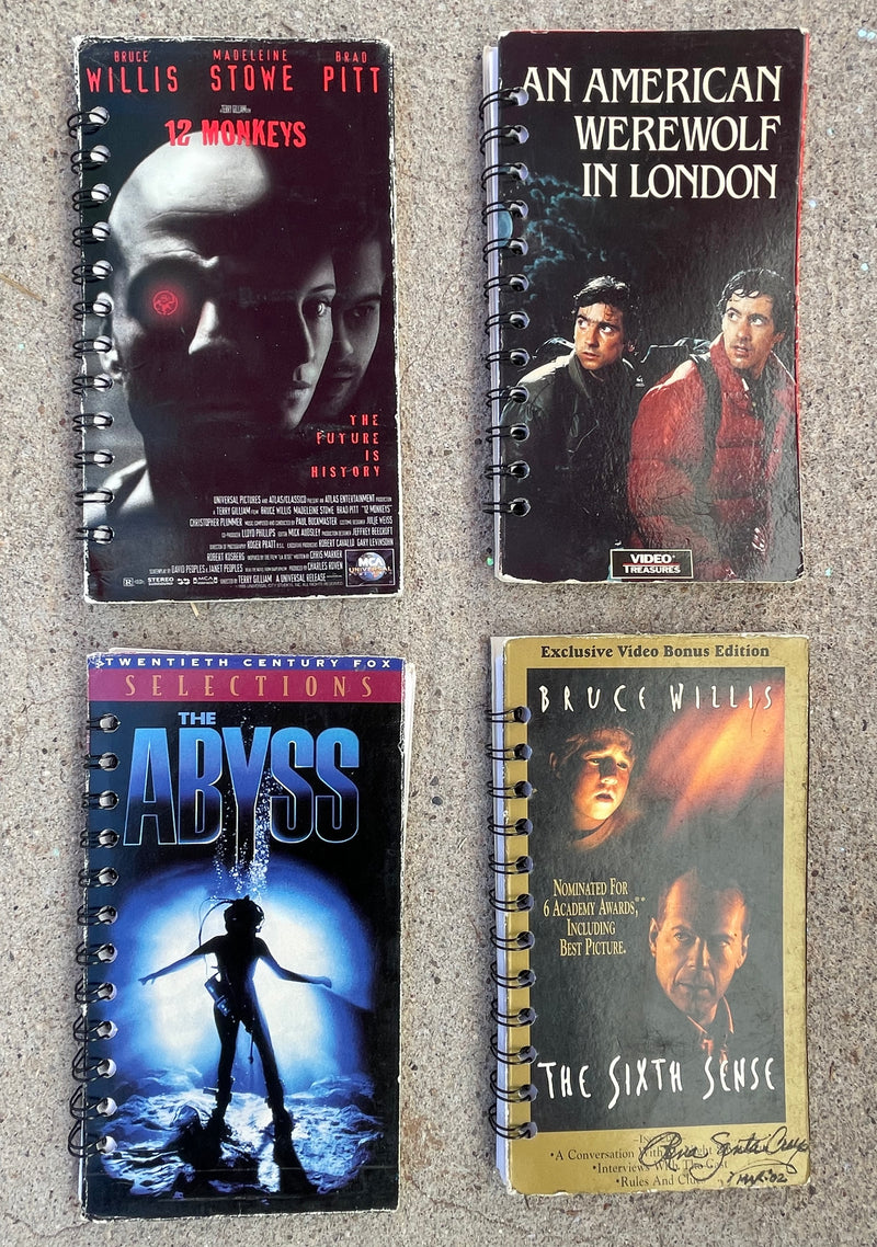 Repurposed VHS Books