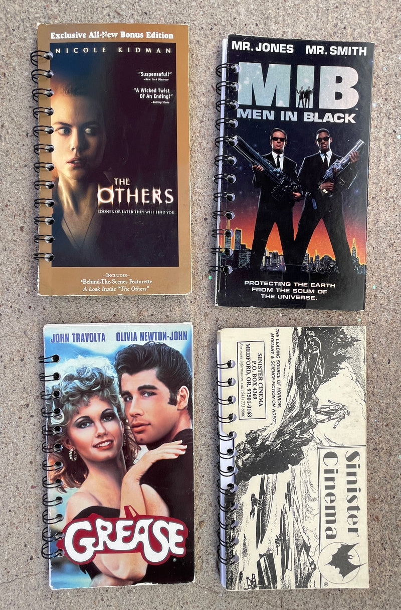 Repurposed VHS Books