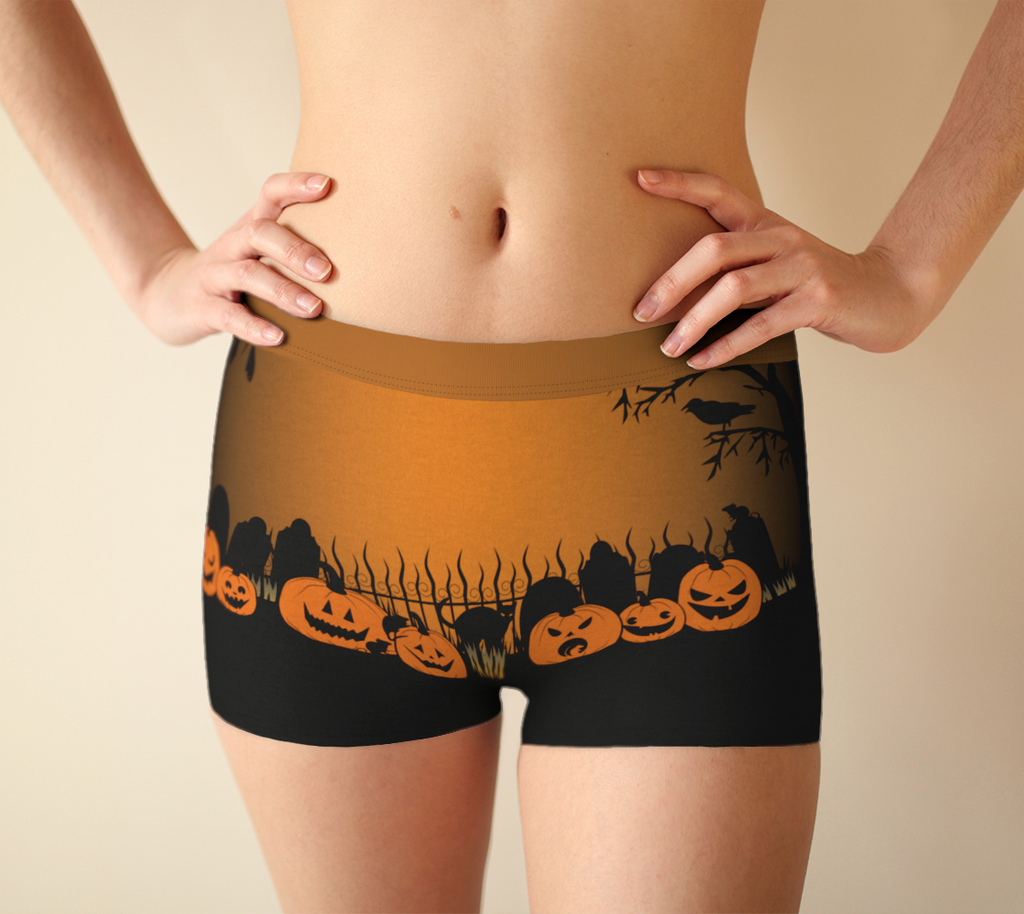Trick or Treat in the Graveyard Boy Shorts