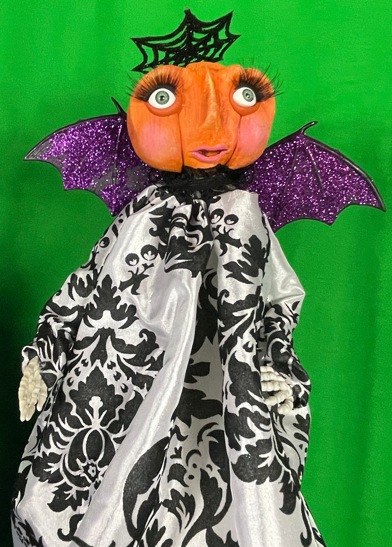 Pumpkin Angel Tree Topper Doll