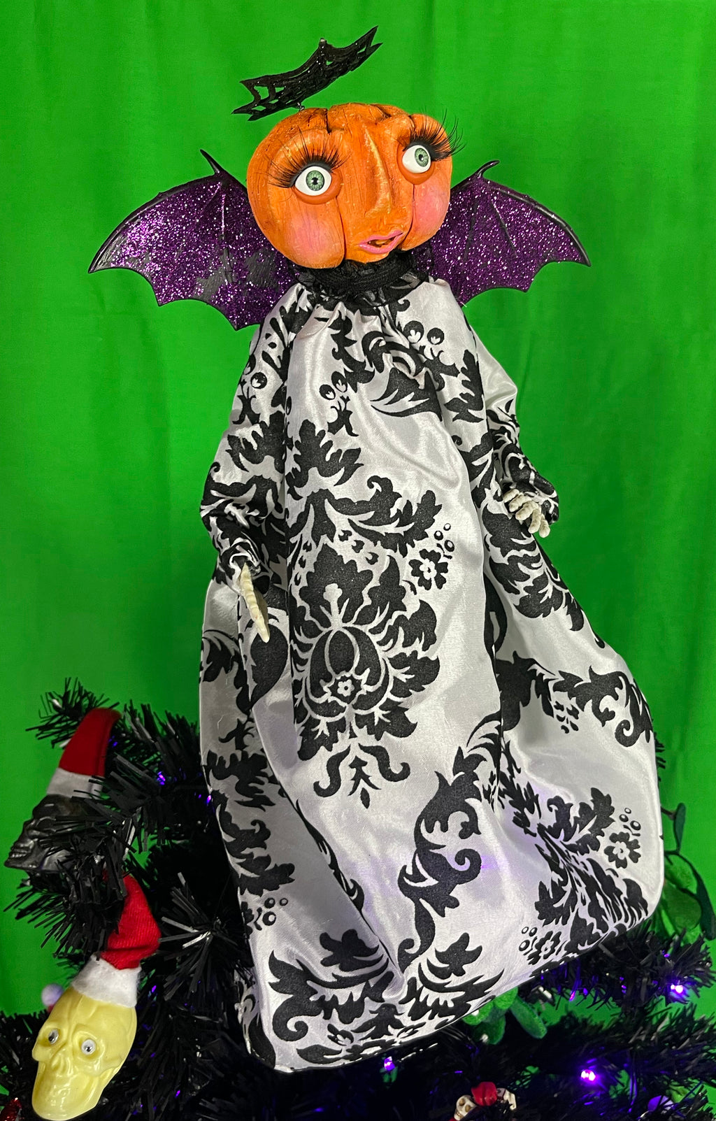 Pumpkin Angel Tree Topper Doll