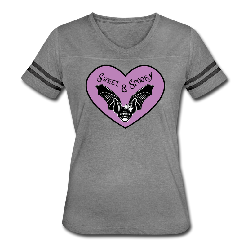 Sweet & Spooky Vintage Sport T-Shirt - heather gray/charcoal