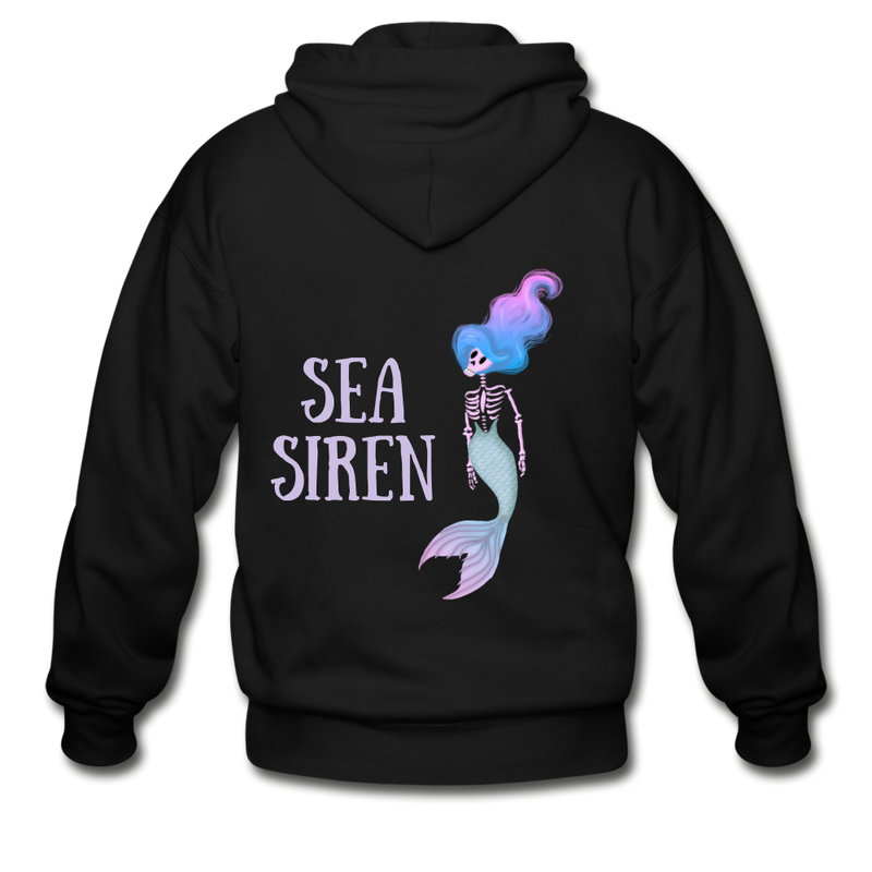 Sea Siren Gildan Heavy Blend Adult Zip Hoodie - black