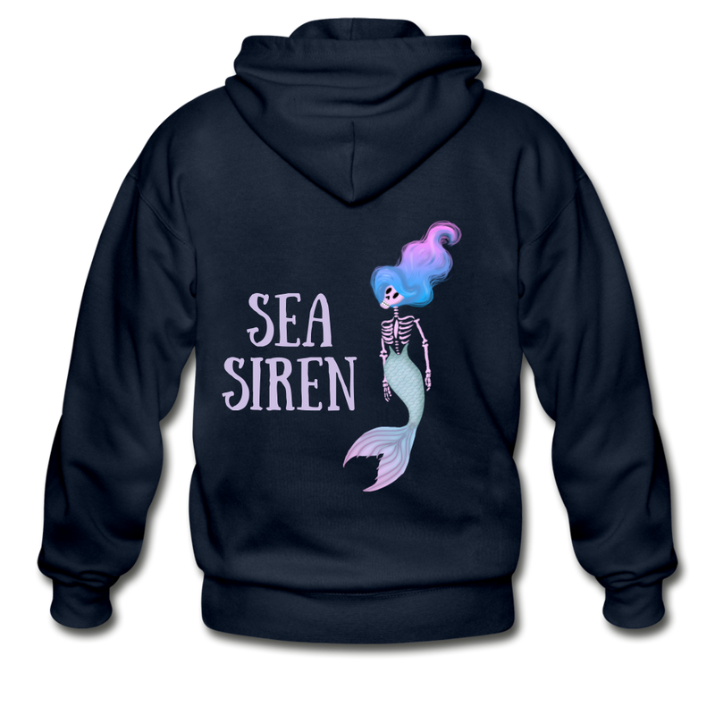 Sea Siren Gildan Heavy Blend Adult Zip Hoodie - navy